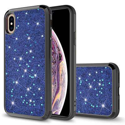 China Rhinestone Bling Diamond Shockproof Bling Rhinestone Sparkly Sparkly Diamond Shockproof With Luxury Bling Phone Cases For iPhone xs MAS for sale