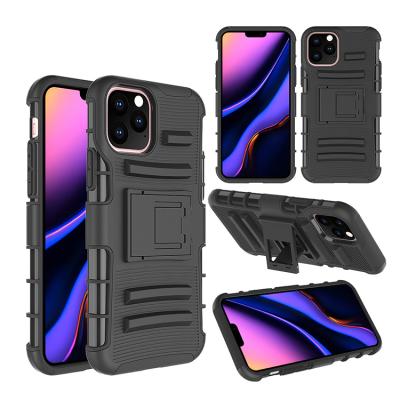 China High Durable 360 ​​Swivel Ring Kickstand Shock Absorption Flexible Phone Protector Protective Case For iPhone 11 pro for sale