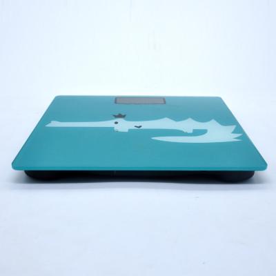 China Promotional OEM Fashionable Body Support Scale Tempered Glass Smart Body Fat Scale for sale