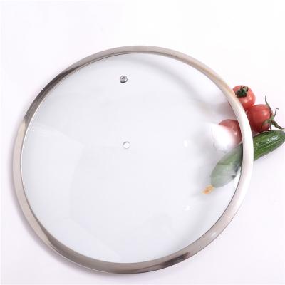 China Sustainable type G tempered glass lid for cookware for sale