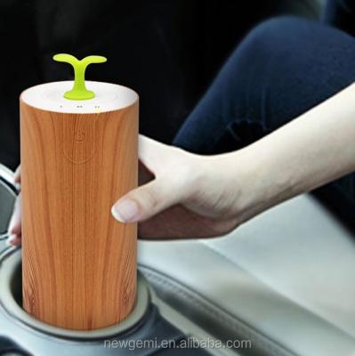 China Aromatherapy Essential Oil Nebulizer Wood Stored Waterless Grain - Air Humidifier Atomizer Diffuser For Car for sale