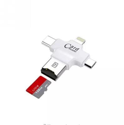 China Hot Sales USB Mini Magnetic Stripe Card Reader All In 1 Micro USB 3.1 OTG Card Reader TFCard Reader Type C USB C Memory Support Mac10 Win7/8/xp/visit for sale