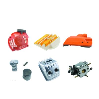 China 2-Stroke H445 H450 Chainsaw Spare Parts Chainsaw Starter Cylinder Chainsaw Muffler for sale