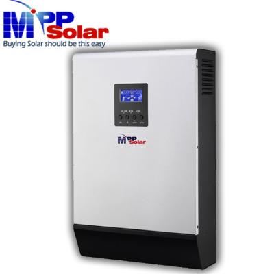 China (5048MG) 5KW 230vac 48v mppt solar power inverter + 80A solar charger (max PV MPPT input 450Vdc) + 80A utility battery charger 59*39*21cm for sale