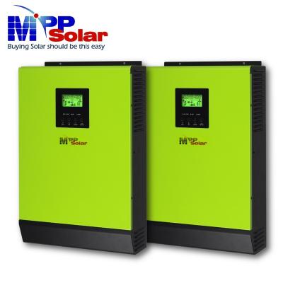 China (HT LV2424*2+parallel split phase solar mppt solar charger 110V/220V 4800W 24V inverter+ kit*2)80A+60A battery charger 468*295*120mm for sale