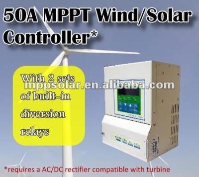 China Solar System Controller 50A 12V 24v 48v MPPT Solar Charge Controller Hybrid Solar Charge Controller for sale