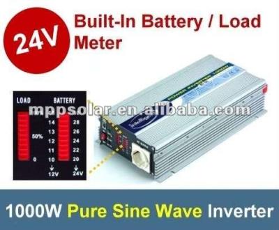 China 1000W 24v Pure Sine Wave Power Off Inverter Grid Inverter 360*195*80mm for sale