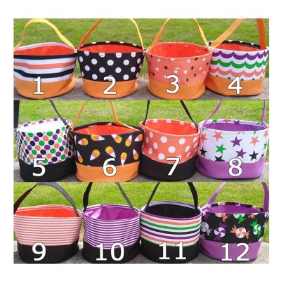 China 2021 Wholesale Halloween candy bag Halloween decoration basket kids handbag pumpkin basket punk for sale