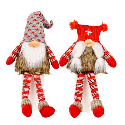 China 2021 Style New Year Gift Window Punk Nordic Merchandise Christmas Ornaments Santa Claus Home Faceless Doll for sale