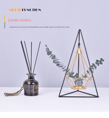 China Nordic Luxury Fancy Candle Holder Metal Stick Tapered Candle Holder For Home Decor for sale