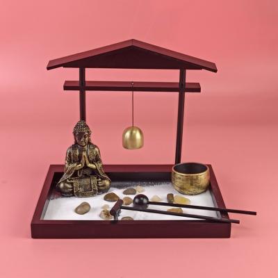 China Wholesale Resin Mini Art Home Decoration Buddhism Zen Garden Accessories Decor for sale