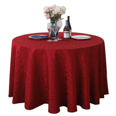 Κίνα Durable Jacquard Polyester Table Cloth Damask Wedding Home Hotel Around Dining Tablecloth Table Cloths προς πώληση