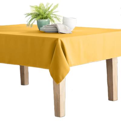 Китай Waterproof Tablecloth Heavyweight 217GSM Spun Polyester Home Restaurant Kitchen Spun Tablecloth продается