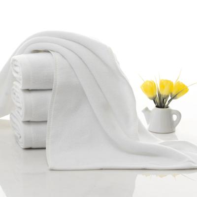 China Other Wholesale High Quality Recycled White Color Cotton Plain Hotel Face Towels for sale