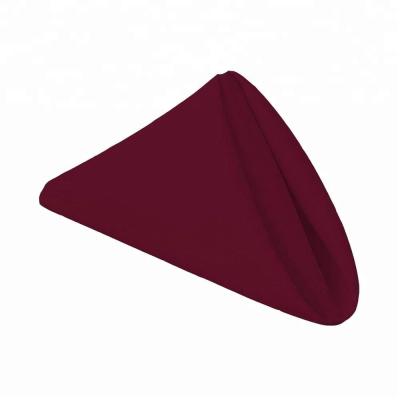 中国 100% Polyester Visa Bistros Napkin Table Cloth Burgundy 17x17