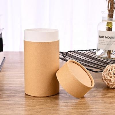 China Materials Factory Hot Sales Custom Cylinder Packaging Recycled Eco Friendly Paper Box For Tea/Herbs/Coffee Packaging for sale