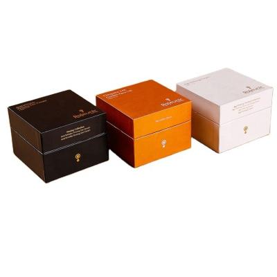 China Recycled Materials Wholesale Premium Luxury Makeup Packaging Box Logo Black Cardboard Jewelry Box Custom Paper Gift for sale