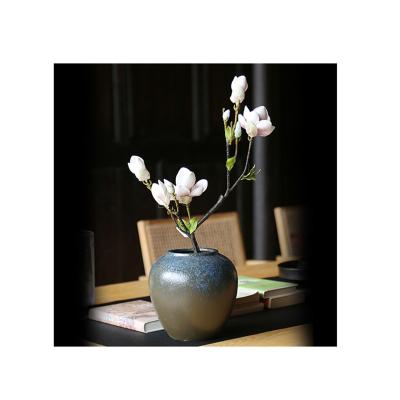 China Environmentally Friendly Creative Ceramic Plant Flower Pot Vase Circular Ceramic Donuts Plant Pot Flower Pot To Put Flower for sale