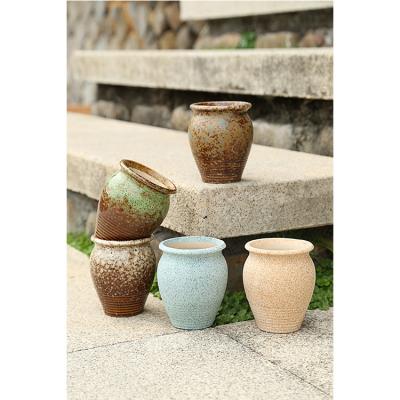 China Environmentally Friendly Ceramic Mug Shaped Plant Flower Pot Stackable Garden Ceramic Plant Pot Flower Pots To Put Flower for sale