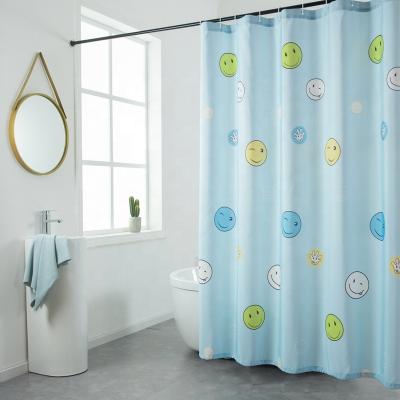 China Sustainable New Type Attractive Price Luxury Bathroom Set Polyester Fabric Shower Curtains for sale