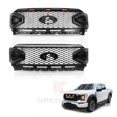 China ABS Spedking  Factory wholesale price 2021+ for ford  F150 Black Series body kit accessories Front car grille for FORD F150 for sale