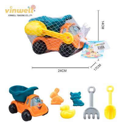 China Sand Toys Toys Set Beach Toys Interesting And Funny Fun Beach Sand Toys Set Trolley 6 Pcs Beach Toys for sale