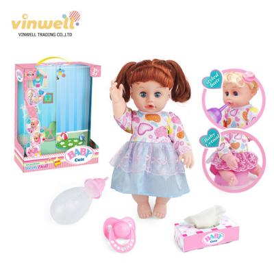 China Doll Play Set Lovely 14 Inch Baby Playset With IC 12 Healthy Fashion Girls Beauty Playset Toys Baby Doll Toys for sale