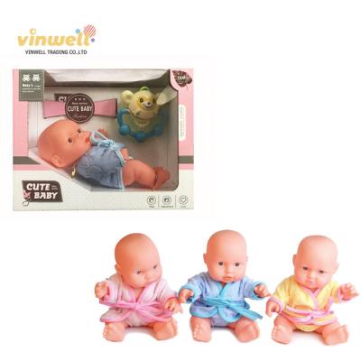 China Doll play set 2021 Vinwell wholesale 9 inch soft baby with bell baby - doll play clothes dolls play for girl for sale