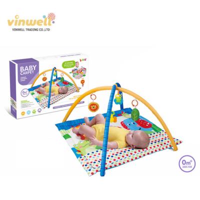 China Colorful Toy Baby Toys Infant Fitness Educational Safe Funny Mat To Sit And Play On The Mat With Funny Bell for sale