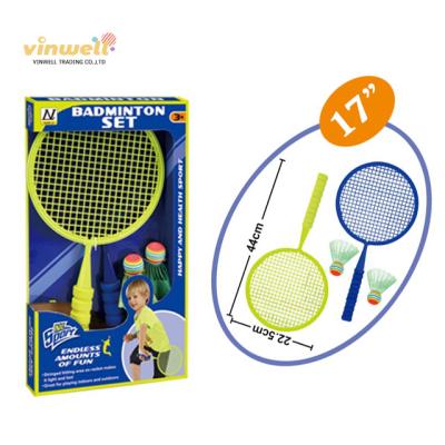 China Sports Play Tennis Set Racket Outdoor Sport Game Set Hot Selling Solid Set Badminton Racket Set for sale