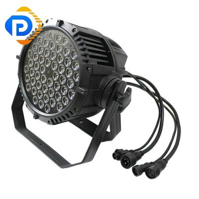 China 54x3w outdoor theme park led par light par can light RGB full color 3 in 1 for sale