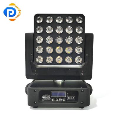 China Theme Park 25x12W 4in1 RGBW Led Matrix Wash Infinite Moving Head Light Led Stage Light for sale