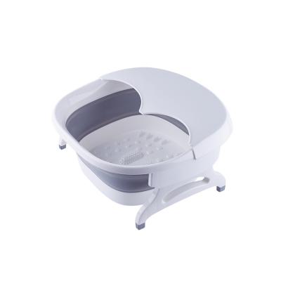 China Viable Household Collapsible Foot Bath Tub With Lid Foldable Plastic Folding For Foot Massage For Foot Rest for sale