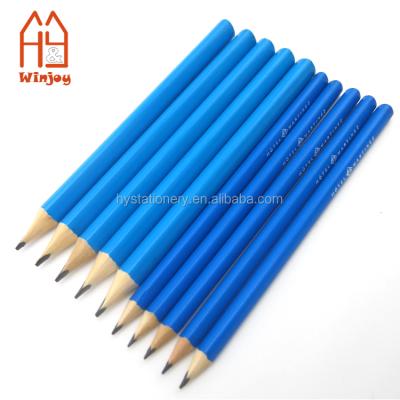 China Promotional Pencil Blue Kids Pencil For Beginners Soft Flat Triangular 2B Pencil And Large Graphite Core for sale