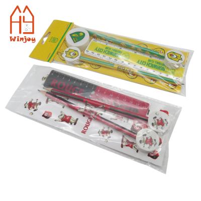 China Cheap Cartoon Stationery Set OEM Printing Logo Packed With Opp Bag Bundle Cards Stationery Set for sale