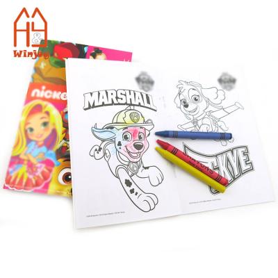 China Kids Activity Pack Fancy Custom Coloring Book With Pencil And Sticker Kids Drawing Activity Book for sale