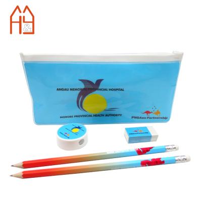 China Eco friendly kids stationery set for girls and boys character design custom print for sale