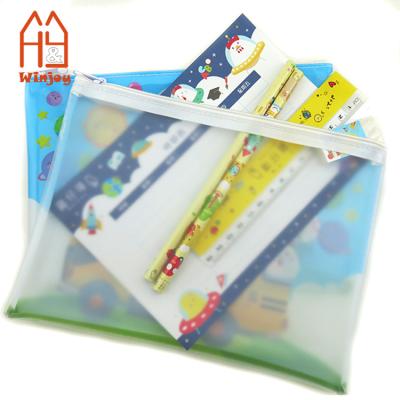 China Promotional Custom Made Children's Stationery Set In PVC Bag Fancy School Stationery Gift Set For Children L21.5*W16cm for sale