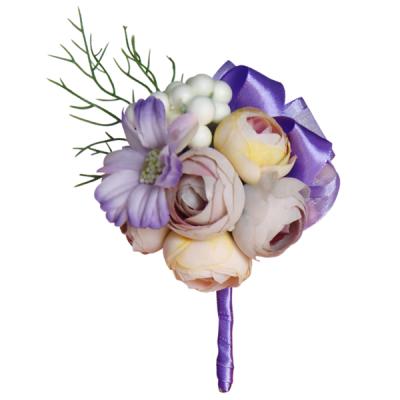 China Fashional Artificial Flower Decoration Bridesmaid Wrist Corsage Flowers Wedding Wrist Flower for sale