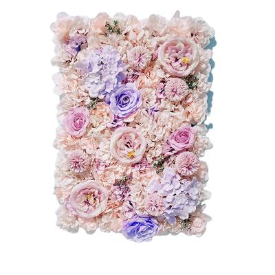 China Fashional Artificial Flowers New Arrival Wedding Decor 3D Flower Wall Backdrop For Mall for sale