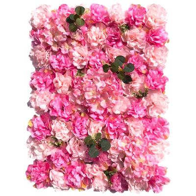 China 2021 handcrafted high quality artificial flower wall panel backdrop wedding window decoration for sale