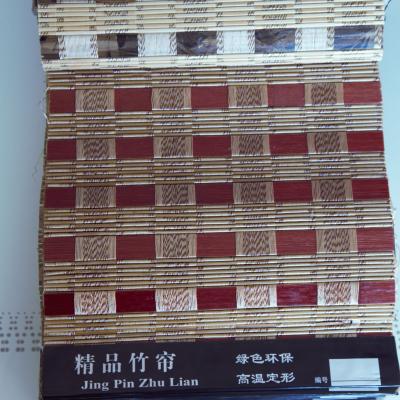 China Colorful Painted Bamboo Slat Window Blind for sale