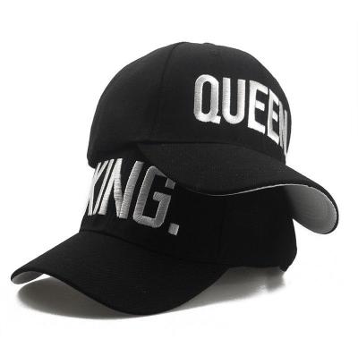 China JOINT Custom Cotton Embroidered Personalized King and Queen Couple Golf Hat for sale