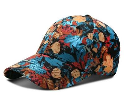 China New Style JOINT Custom All Over Floral Printing 6 Panel Baseball Snapback Hat for sale