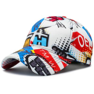 China New Style Good Quality COMMON Colorful Full All Over Print Baseball Cap Twill for sale