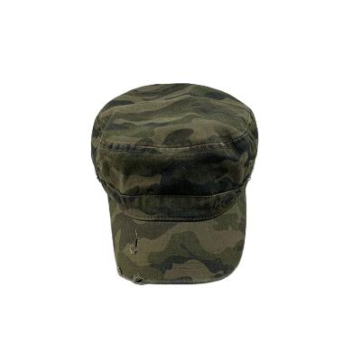 China Multi-panel hat 2021 new gorras wholesalers washed military hats fashion camouflage army hats distressed custom for sale