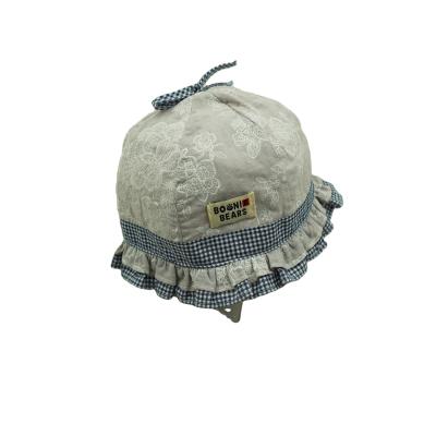 China Wholesale Soft Cozy Cellucotton Baby Hats and Caps Fashion Baby Hats with Woven Custom Laber Logo Baby Bucket Hat for sale