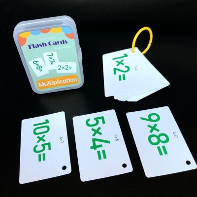 China Entertaiment Game Cards Bundle Material Flash Cards With Color Box Children's Custom Memory Education Cards for sale