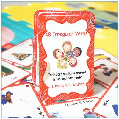 China Entertaiment Game Cards Kids Game Cards Custom Preschool Learning Flash Cards for sale