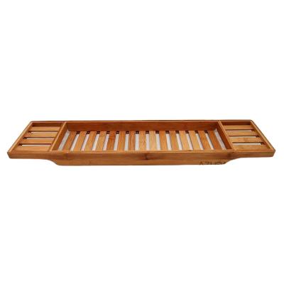 China AZUDA_Bamboo Sustainable Bath Tray Bath Caddy for sale